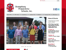 Tablet Screenshot of orangeburgprep.com